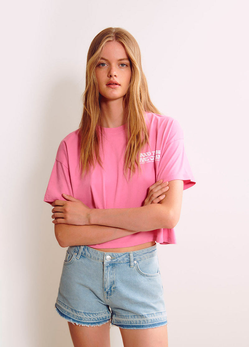 Camiseta cropped