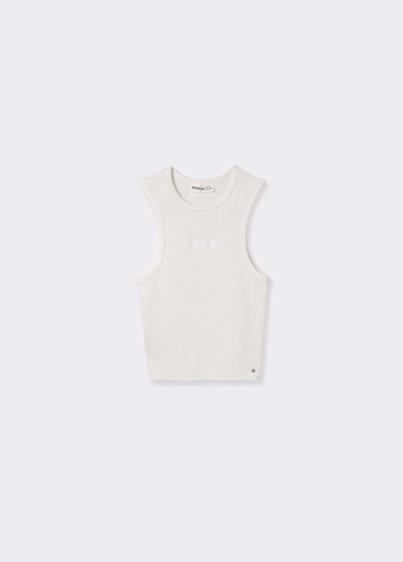 Top bordado Blanco