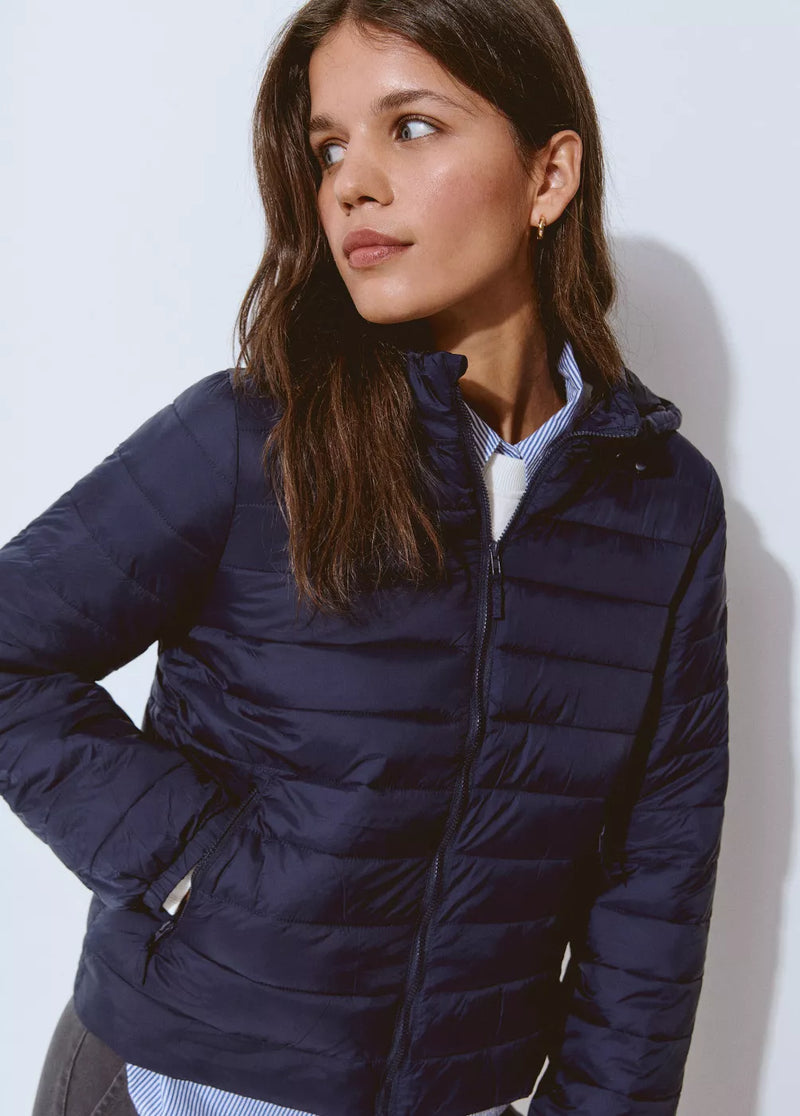 Chaqueta acolchada básica Azul Marino