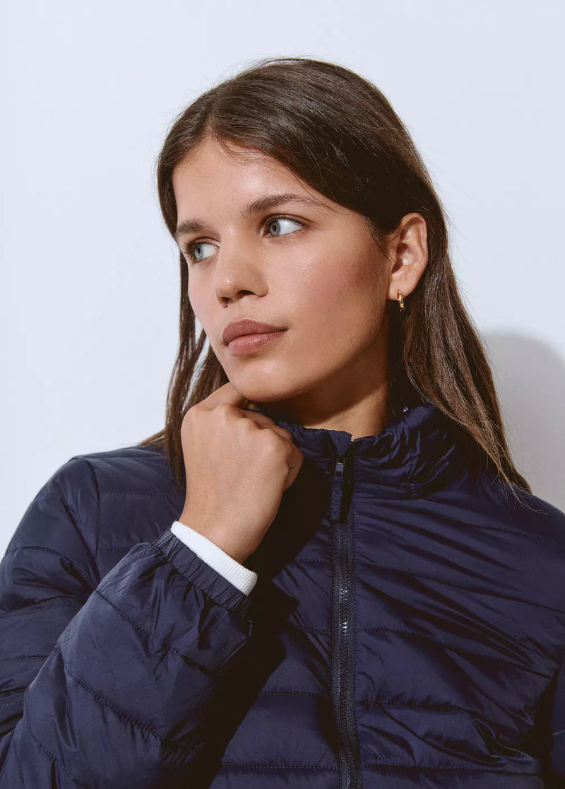 Chaqueta acolchada básica Azul Marino