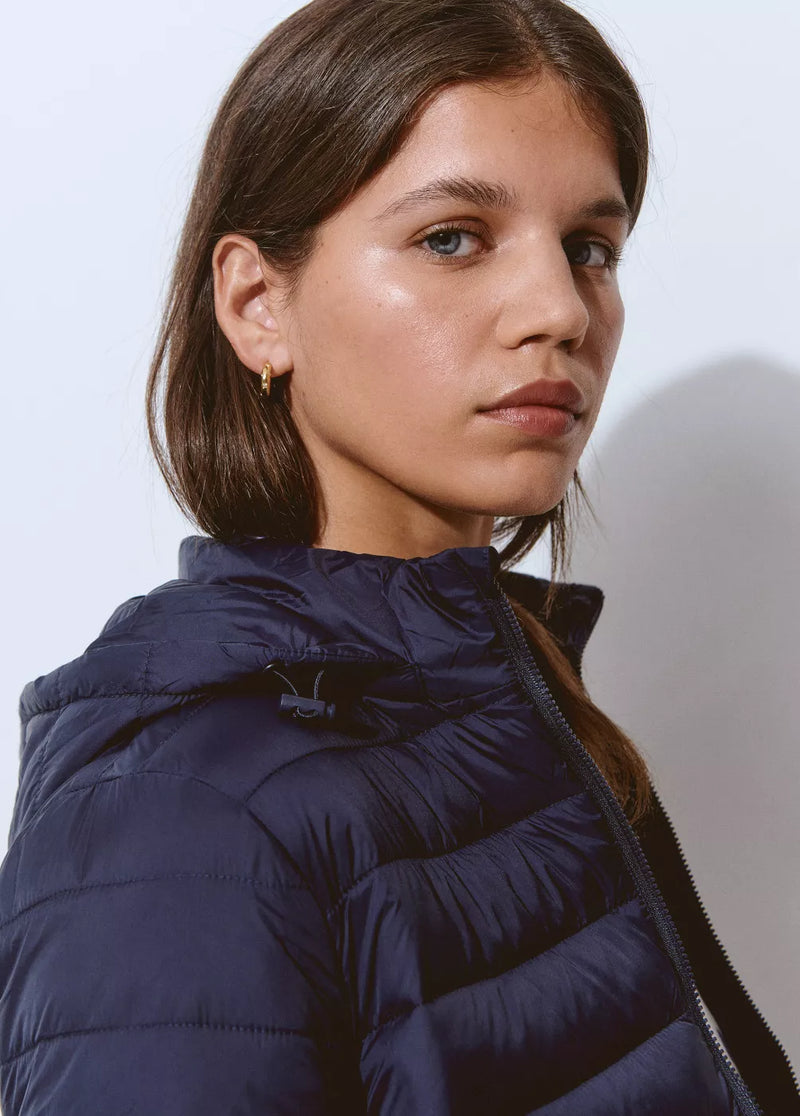 Chaqueta acolchada básica Azul Marino