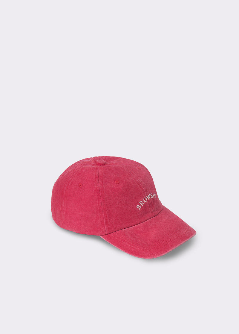 Gorra algodón bordada Rojo