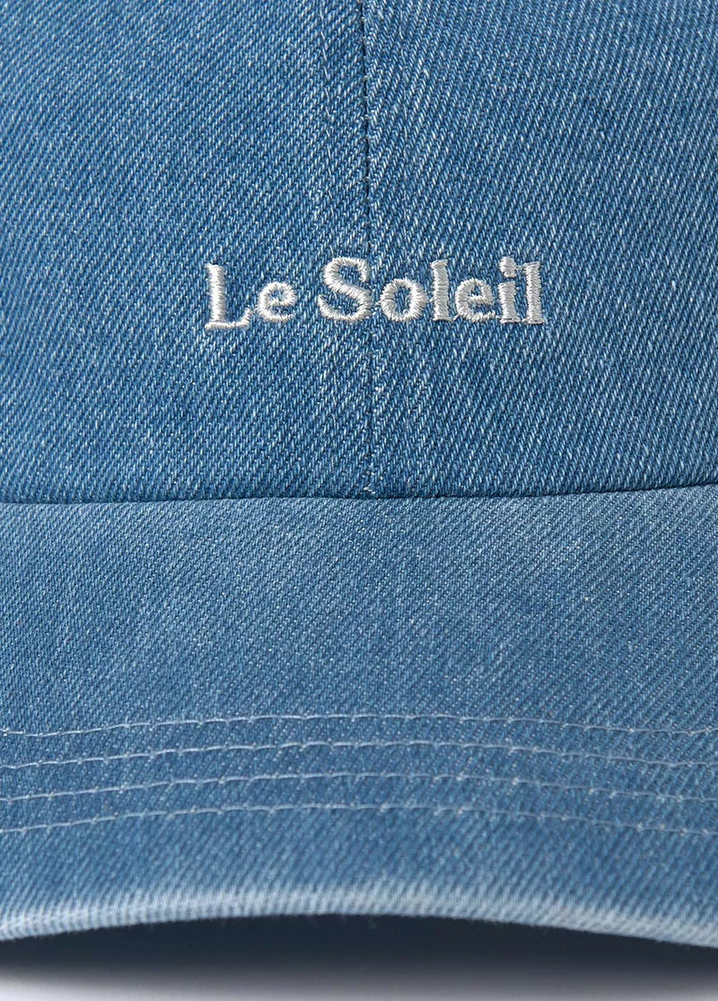 Gorra denim bordada Azul