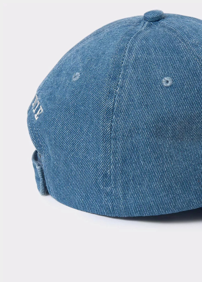 Gorra denim bordada Azul