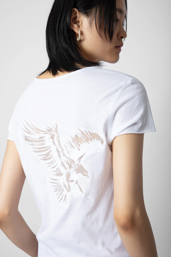 Camiseta Story Fishnet Eagle Blanco