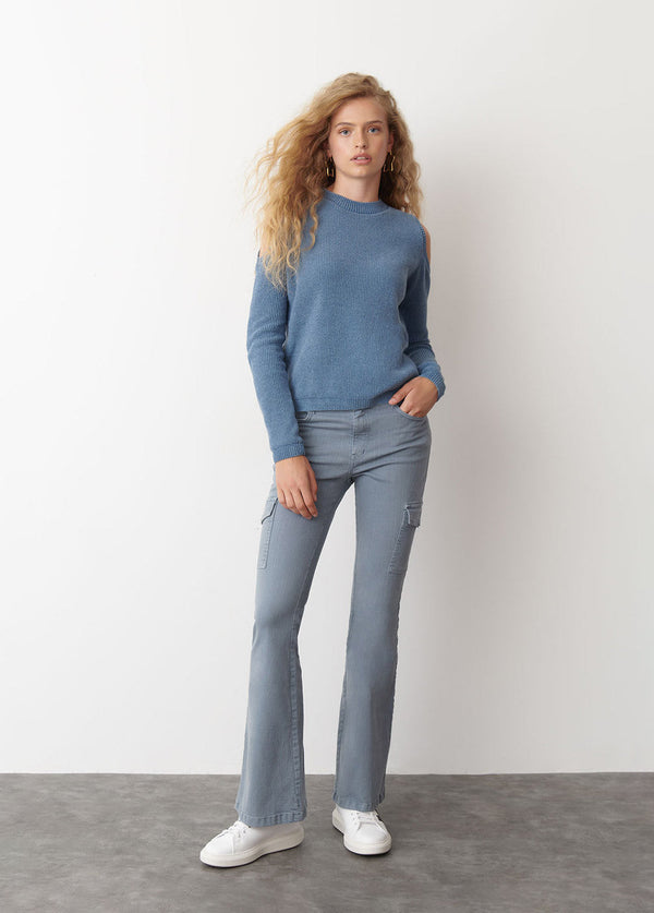 Pantalón campana cargo