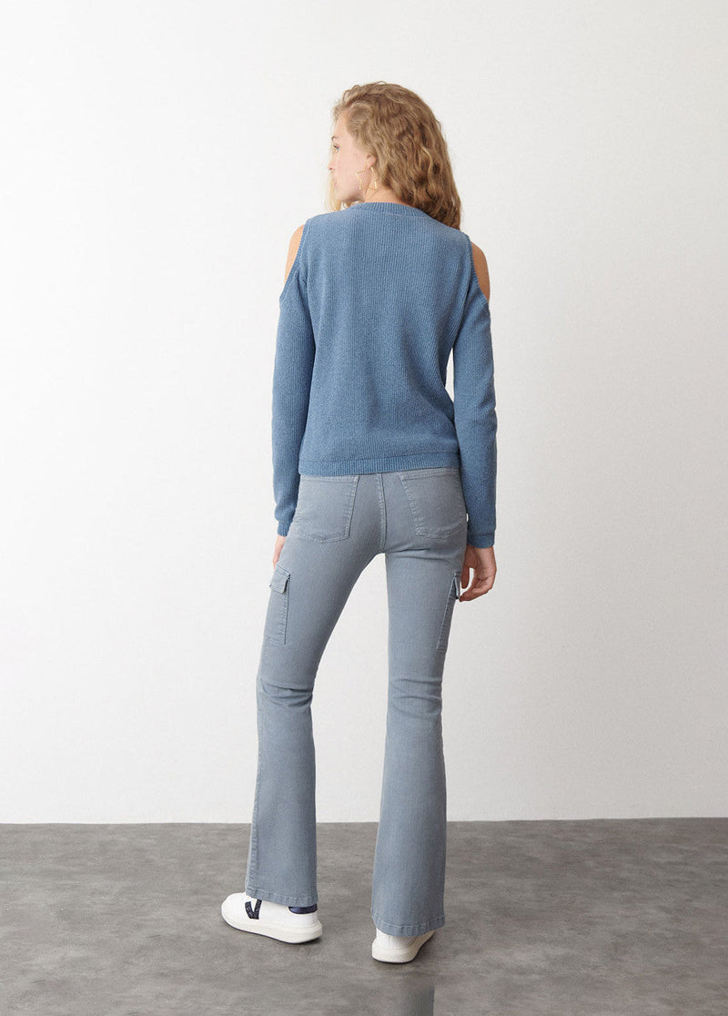 Pantalón campana cargo