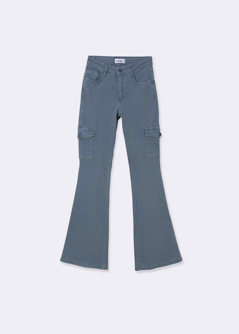 Pantalón campana cargo