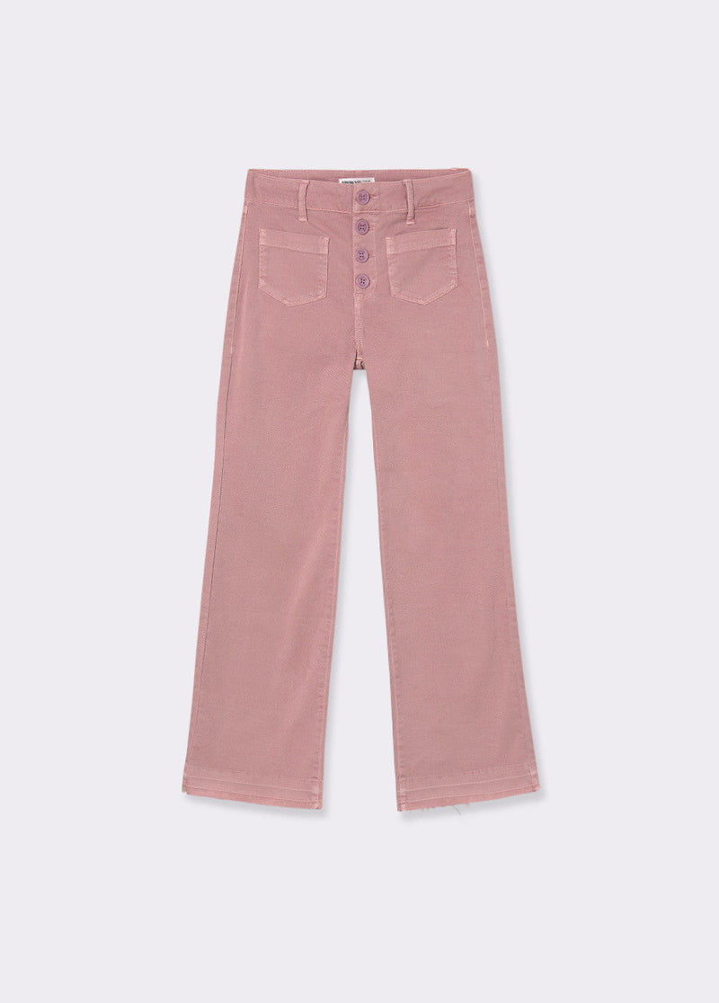 Pantalón culotte botones frontales Rosa