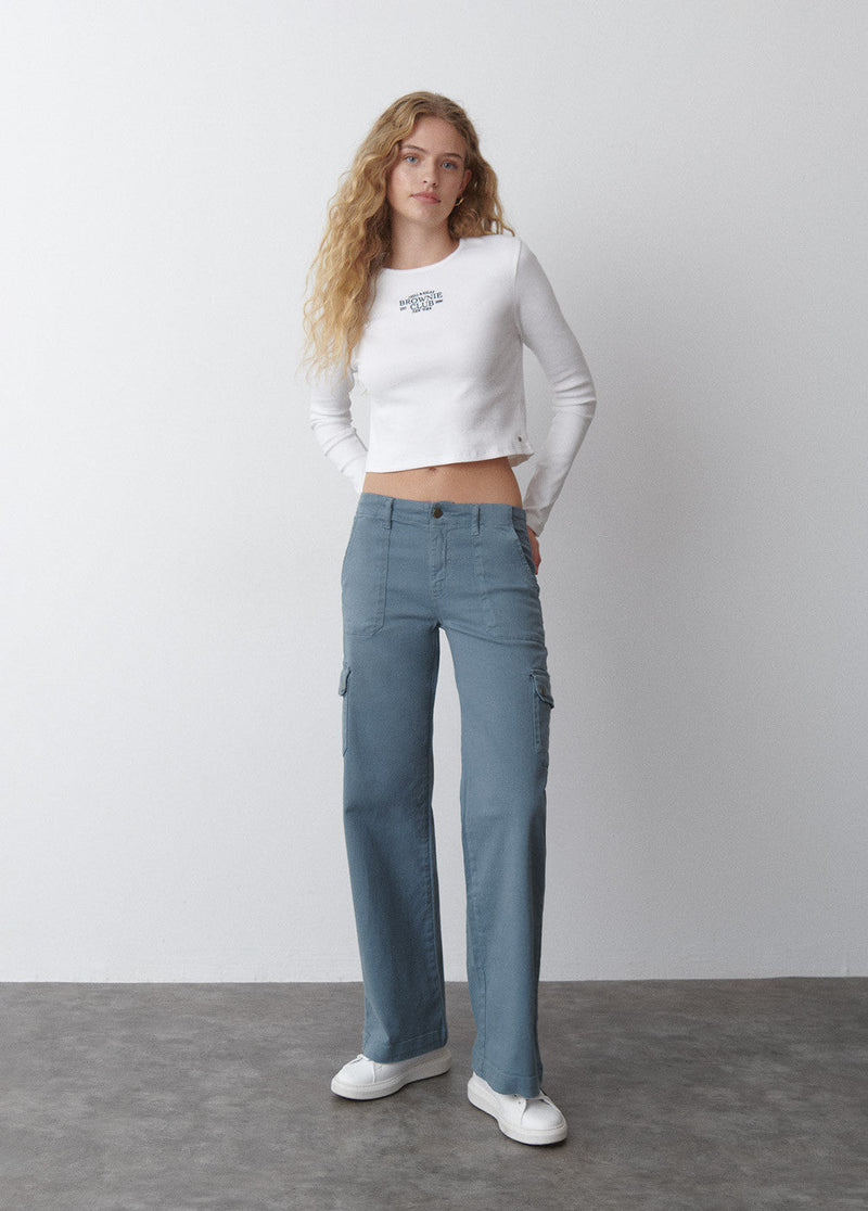 Pantalón culotte cargo