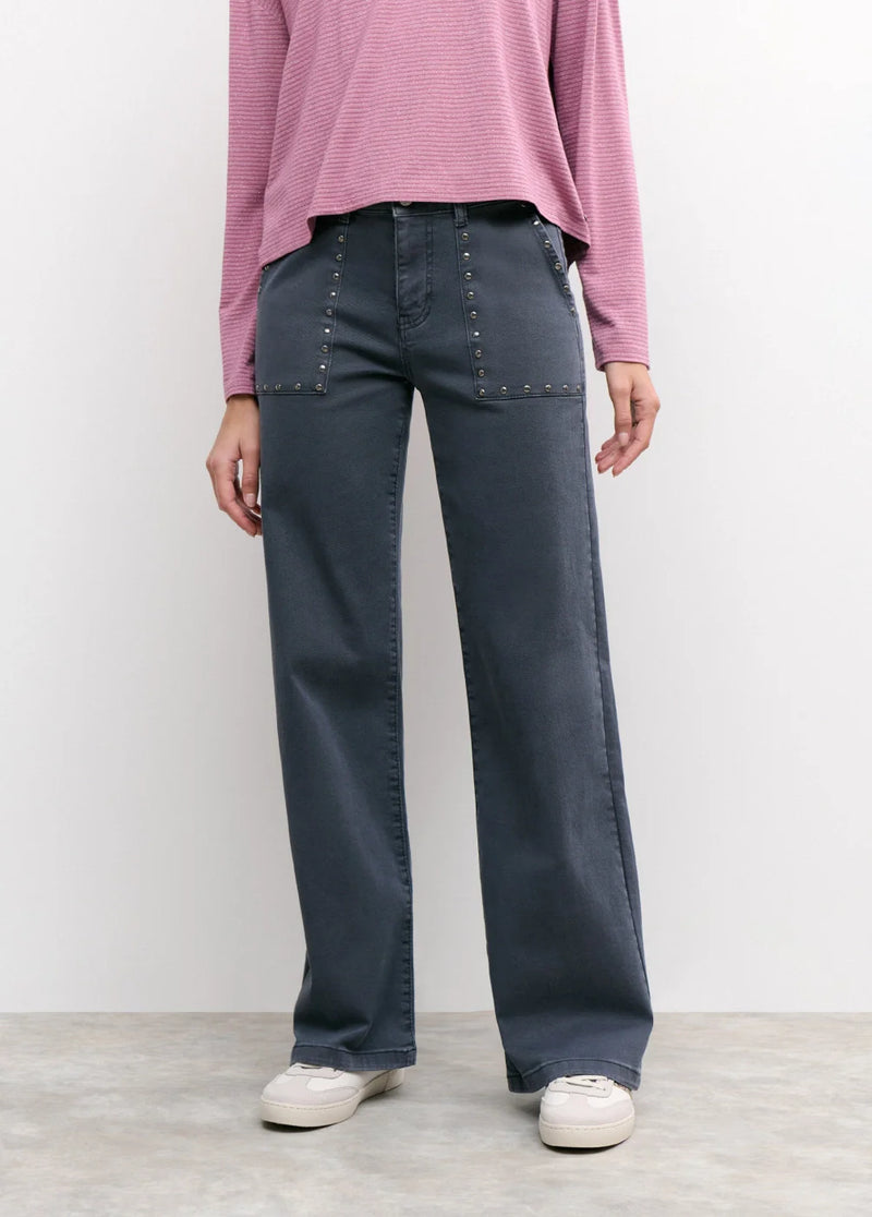 Pantalón culotte tachas