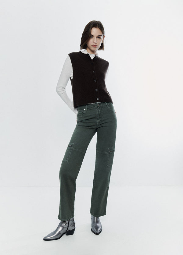Pantalón recto cargo Kakhi