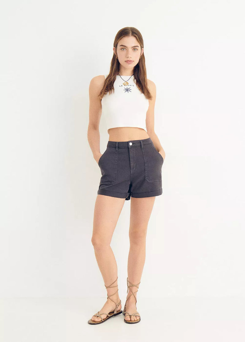 Short bolsillos frontales Antracita