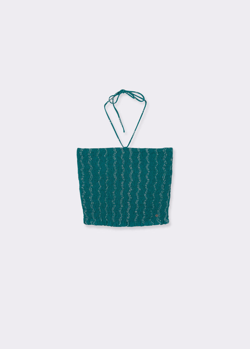 Top zig zag Verde Esmeralda