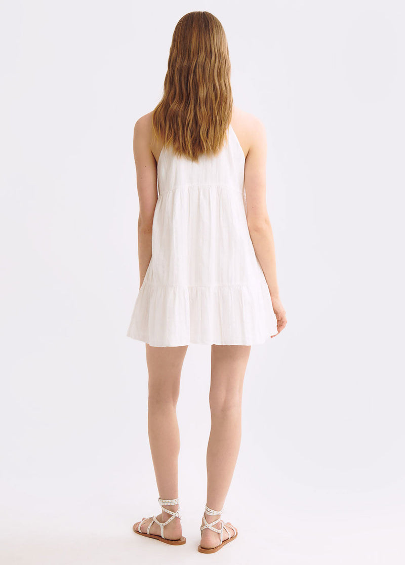 Vestido corto estructura Blanco