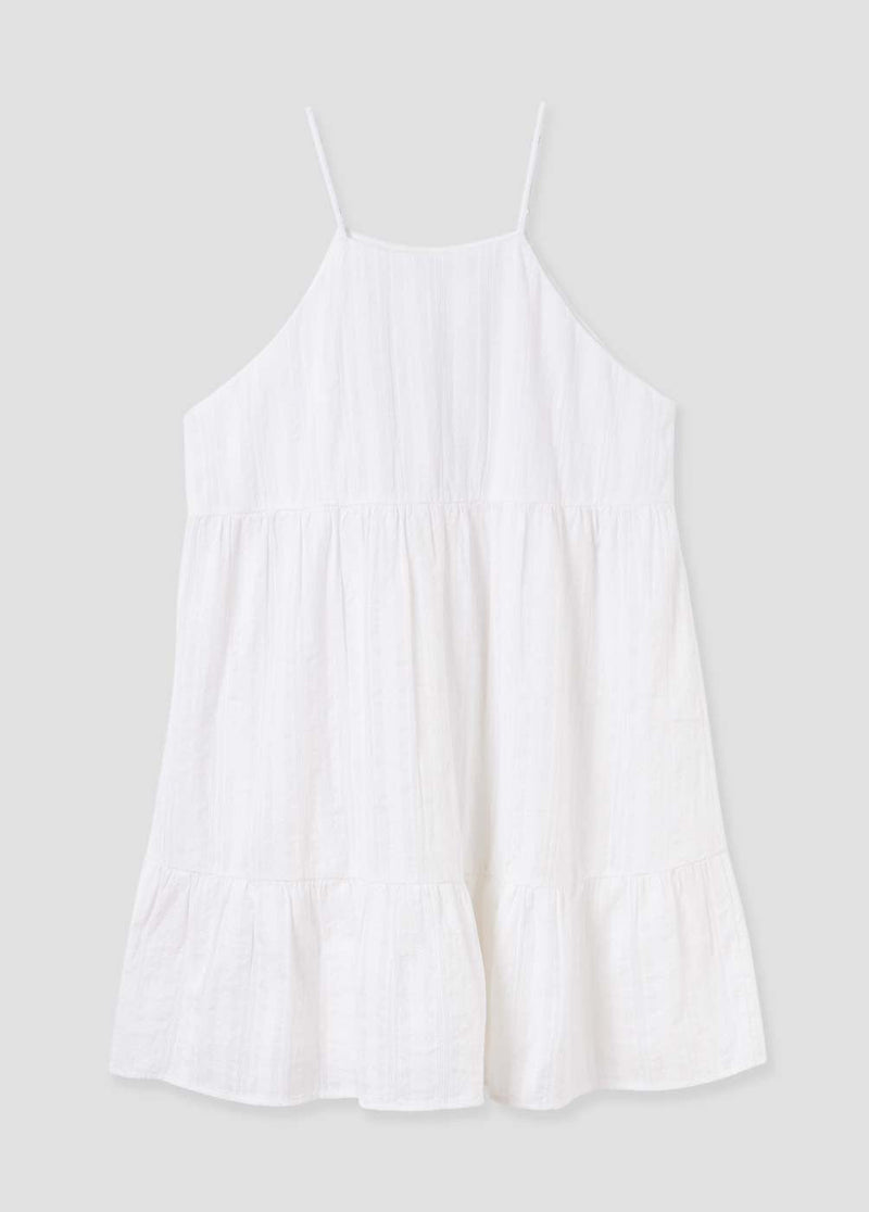 Vestido corto estructura Blanco