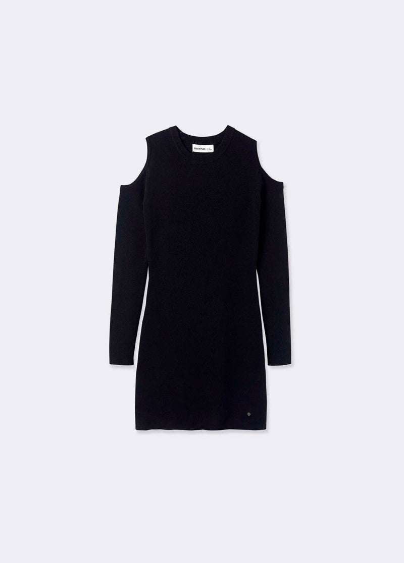 Vestido cut out hombros Negro