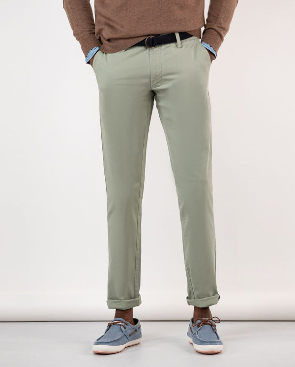 El Ganso | Pantalón Chino Básico Verde para hombre.
