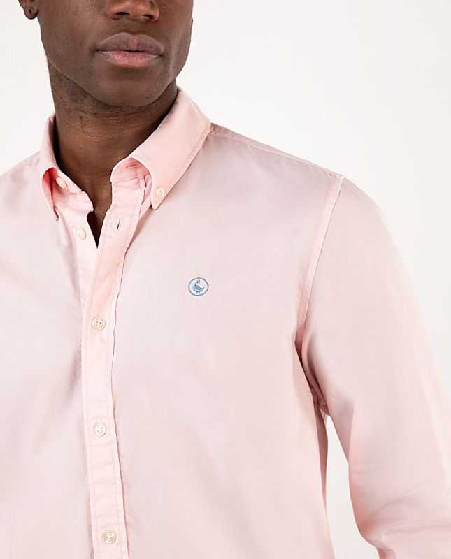 Camisa Garment Dyed Rosa