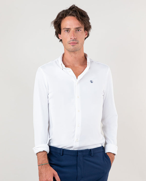 El Ganso | Camisa Sepiia Blanca para hombre. 