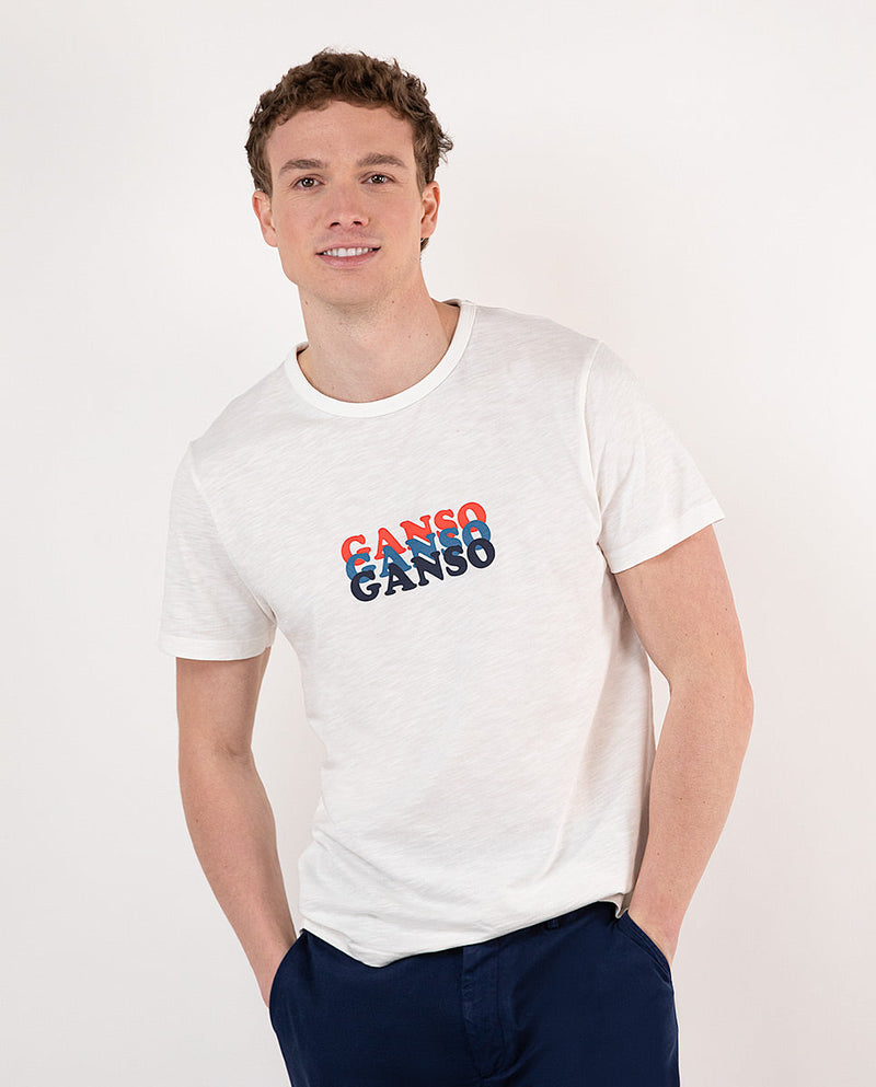 El Ganso | Camiseta Estampada Ganso Blanco para hombre.