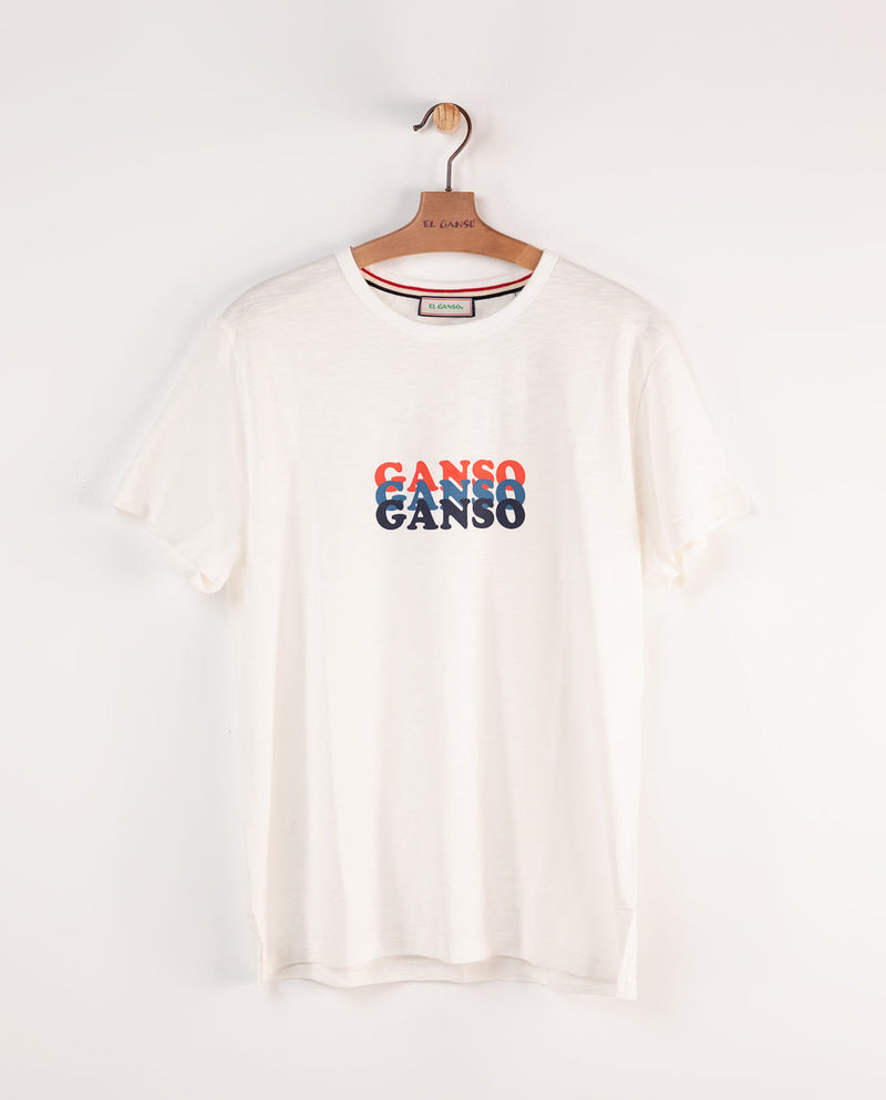 Camiseta Estampada Ganso Blanco