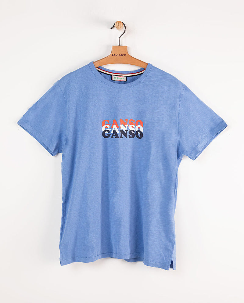 Camiseta Estampada Ganso Azul