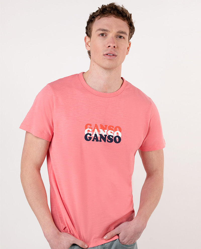 Camiseta Estampada Ganso Coral