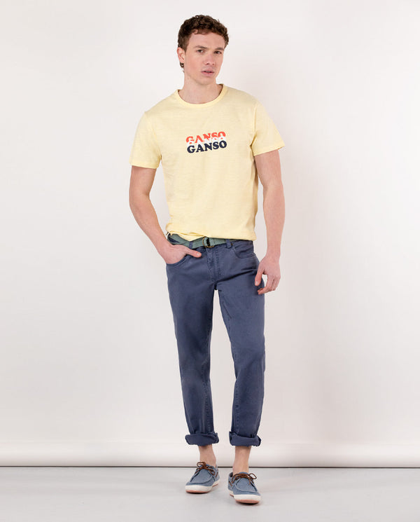 El Ganso | Camiseta Estampada Ganso Amarilla para hombre. 