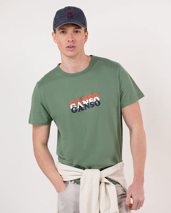 El Ganso | Camiseta Estampada Ganso Verde para hombre.