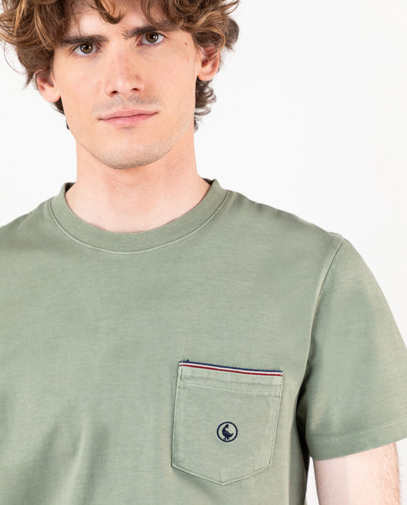 El Ganso | Camiseta Verde Melange para hombre. 