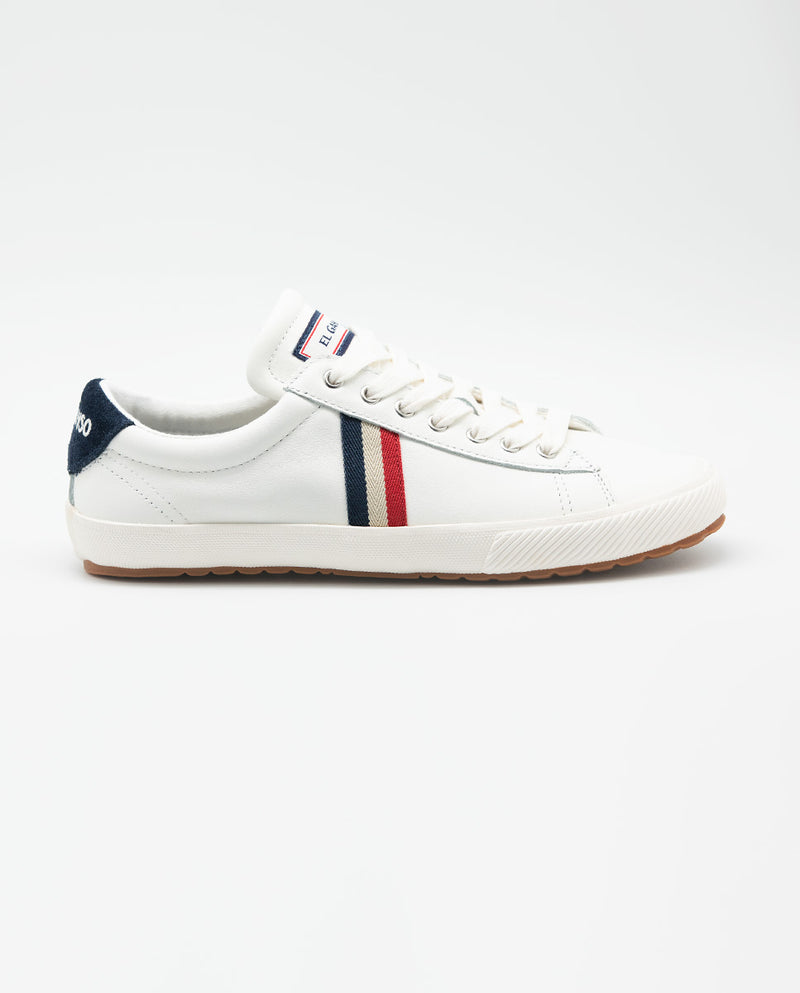 Sneakers Low Top Leather Ribbon Blanco