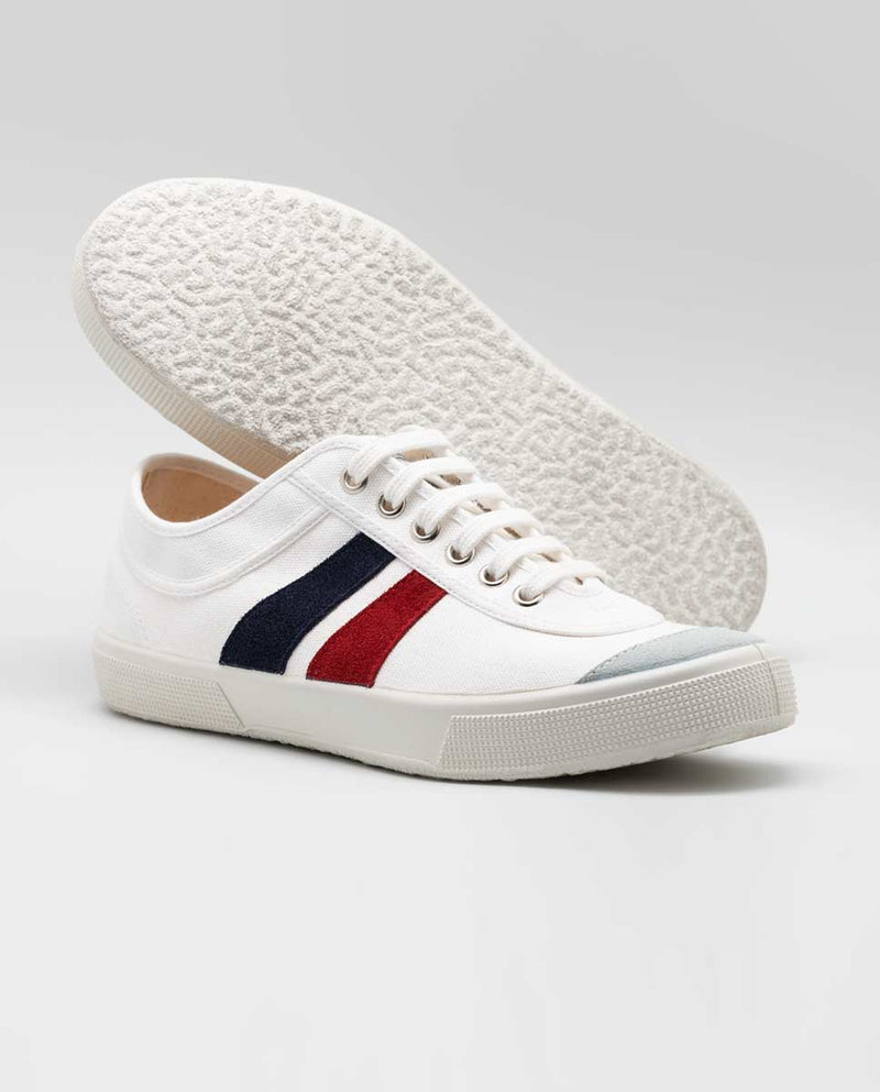 Sneakers Squash Canvas Stripes Blanco