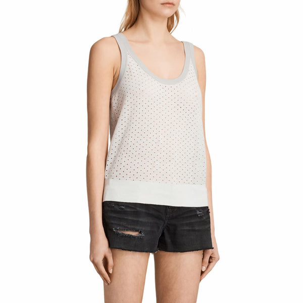 Playera Covey Vest Blanco con Gris