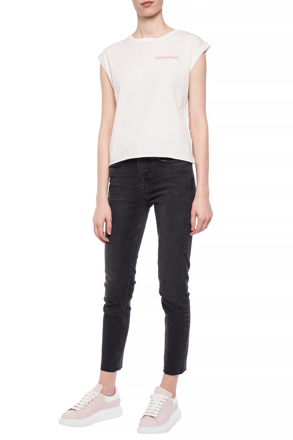 Jeans Roxanne Cropped Washed Black