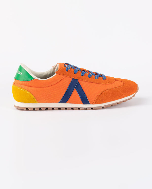 Sneakers Running Rejilla Nylon Naranja