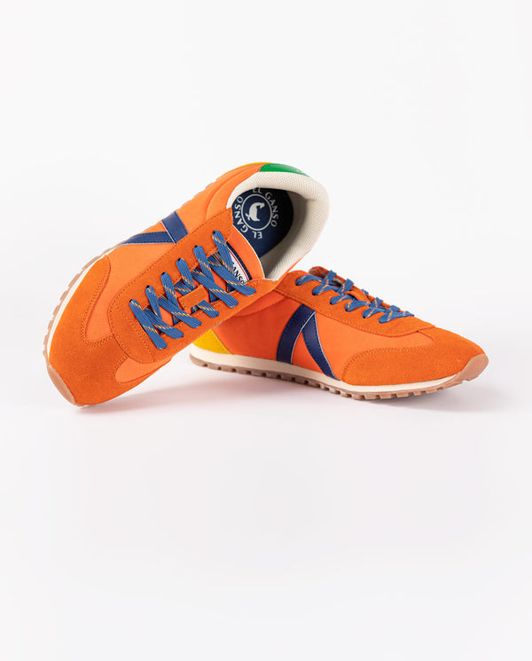 Sneakers Running Rejilla Nylon Naranja