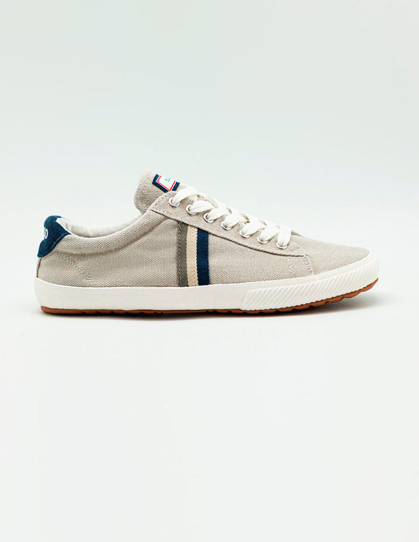 El Ganso | Low Top Washed Canvas Off White para hombre. 