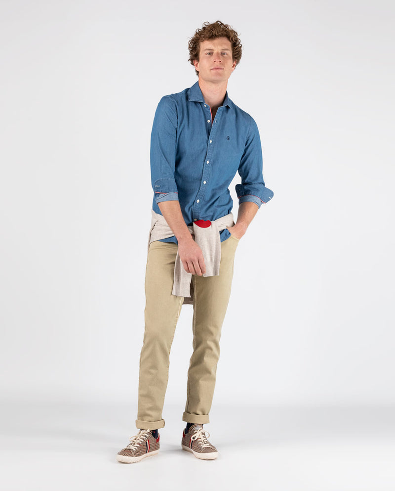 EL GANSO | Pantalón 5 Pocket Beige  para hombre