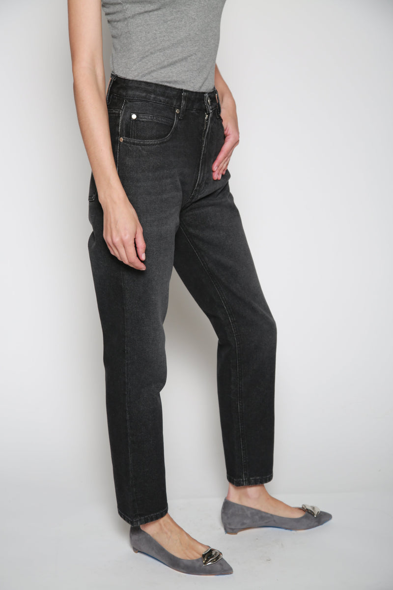 Jeans Classic Fit Pockets Jeans Negro