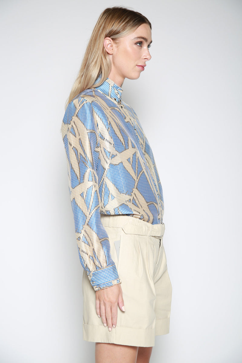 Falda Melody Kimono Silk Azul
