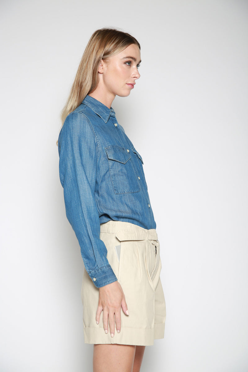 Blusa Bonnia Shirt Tencel Azul