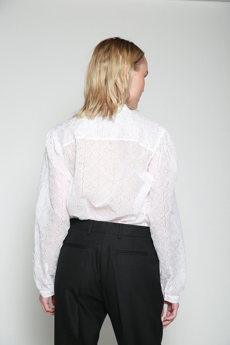 Blusa Woven Elisa Blanco