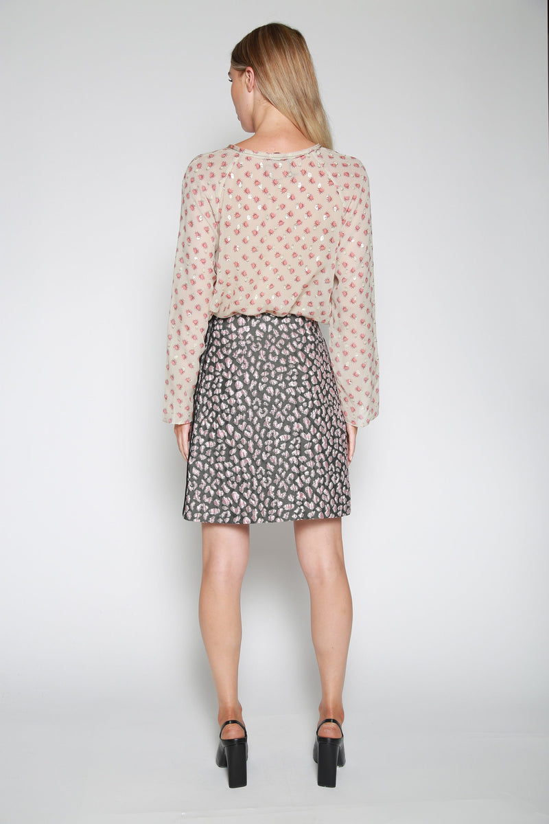 Falda Decadent Leopard Gris