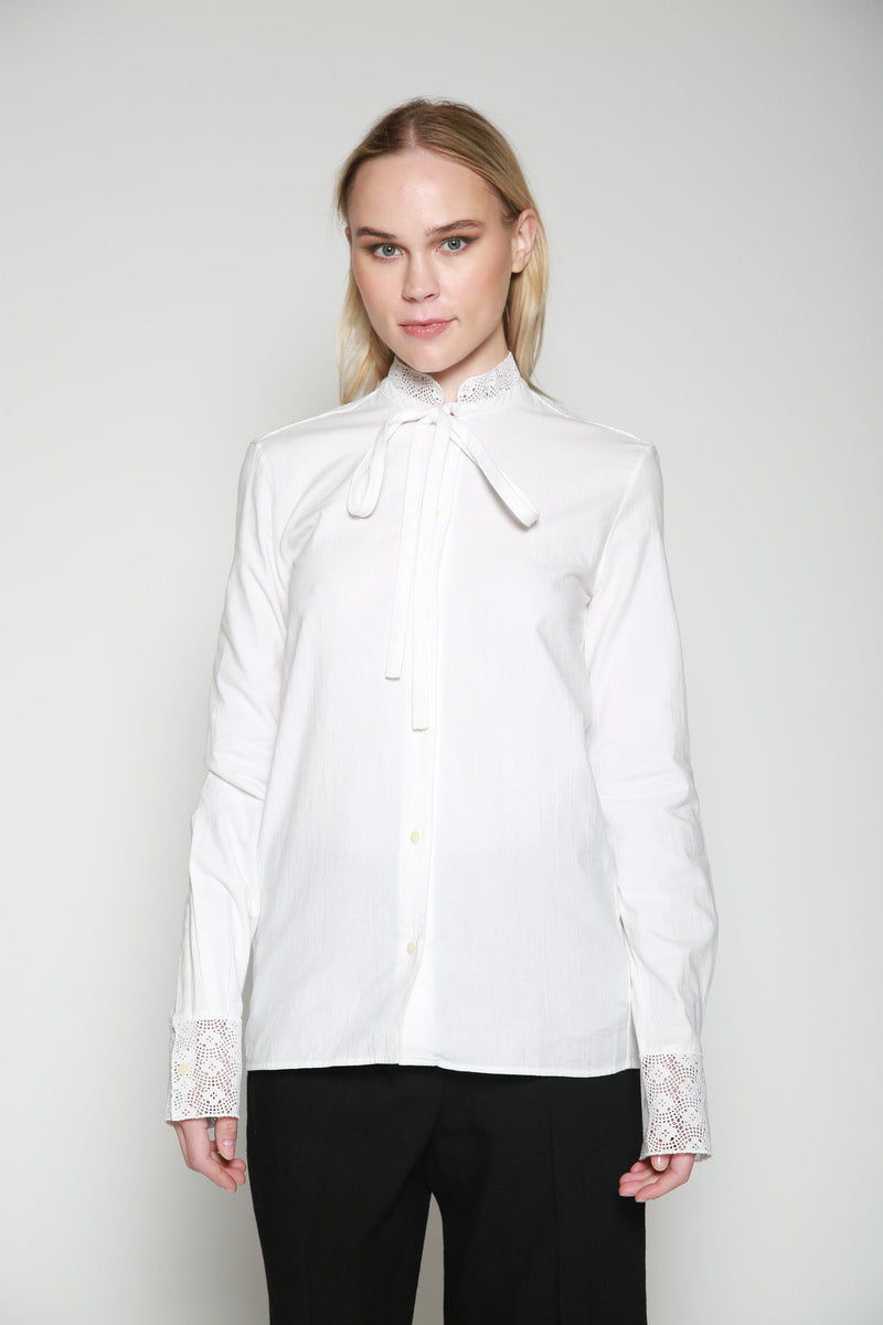 Blusa Broderie Anglaise Blanco