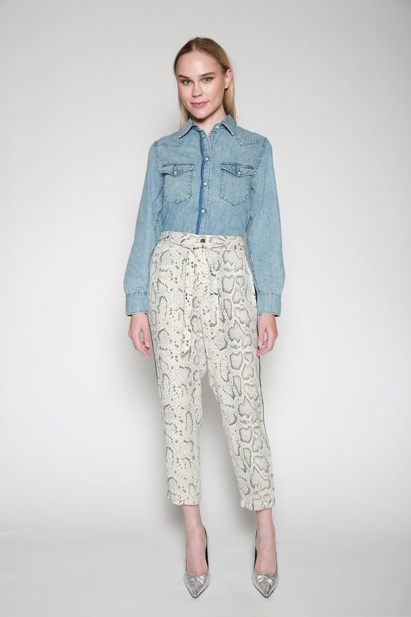 Pantalón Casual Snake Sash Gris