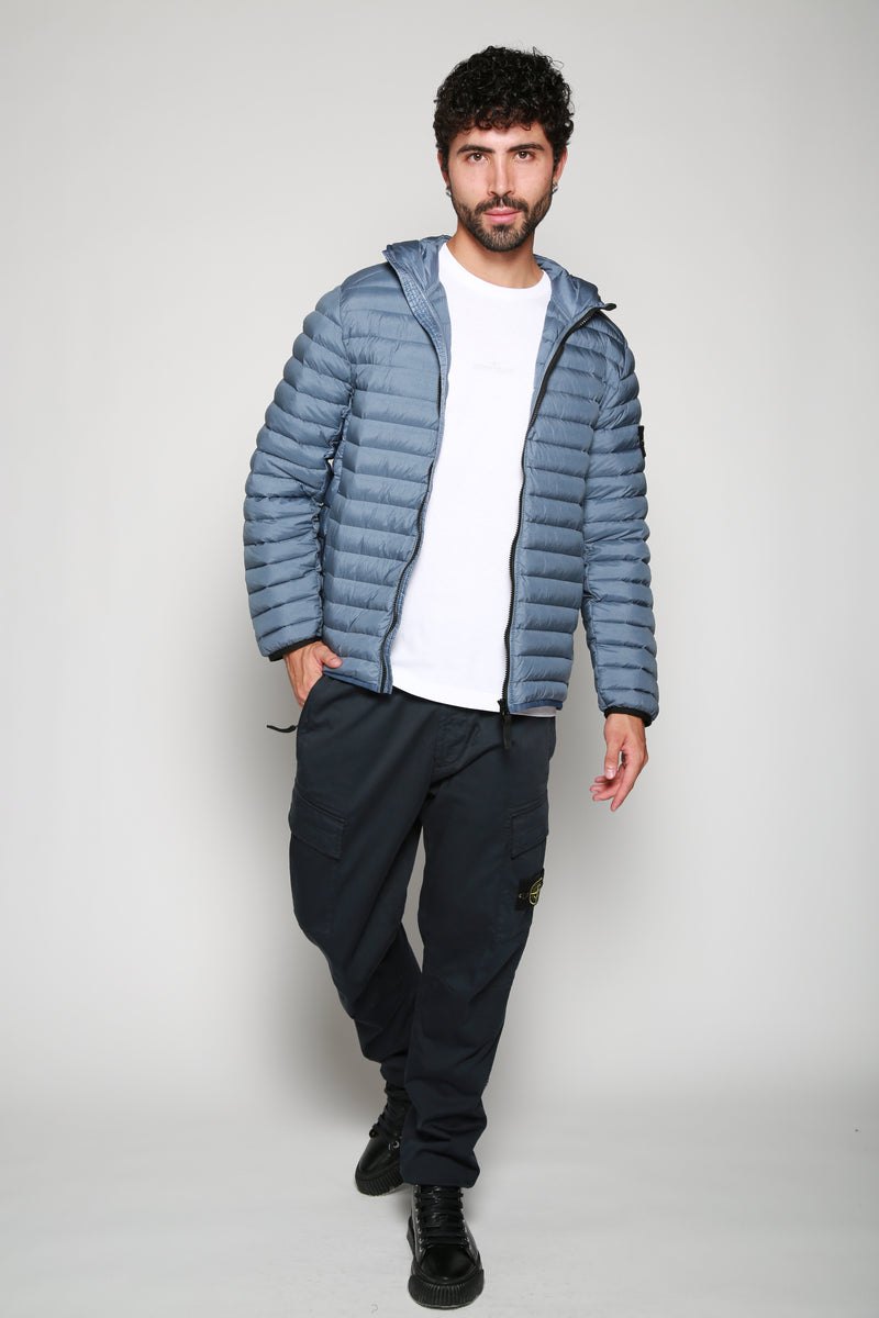 Stone Island | Chamarra Real Down Azul. 