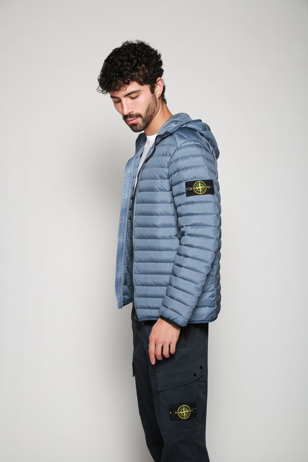 Stone Island | Chamarra Real Down Azul. 
