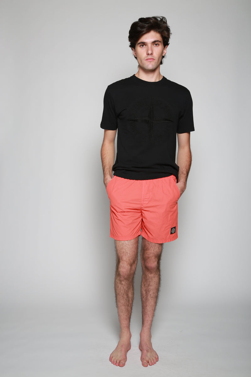 Stone Island | Traje De Baño Naranja. 