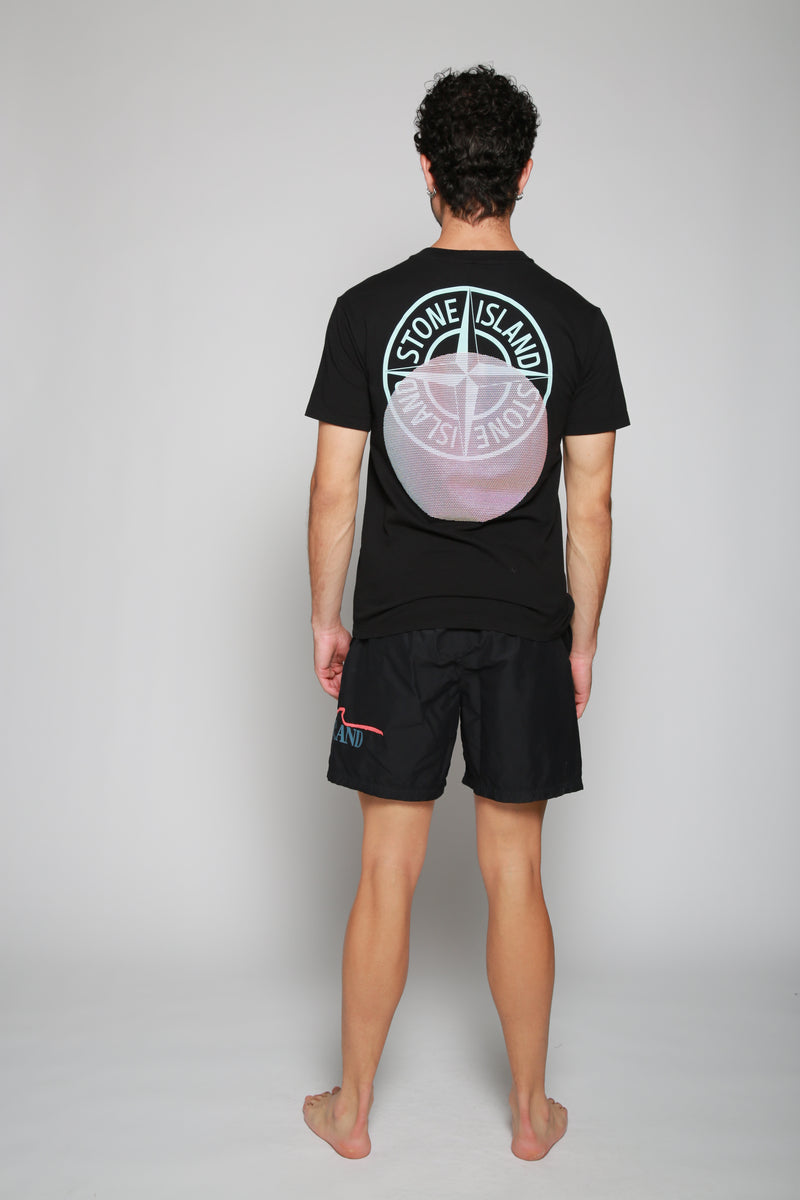 Stone Island | Traje De Baño Negro. 